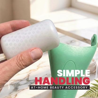 Gua Sha Facial Tools & Ice Roller for Face (Green) | Wrinkles Fine Lines Puffiness Massager Facial Self Care Gifts for Men Women
