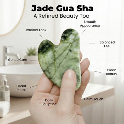 Gua Sha Facial Tools & Ice Roller for Face (Green) | Wrinkles Fine Lines Puffiness Massager Facial Self Care Gifts for Men Women
