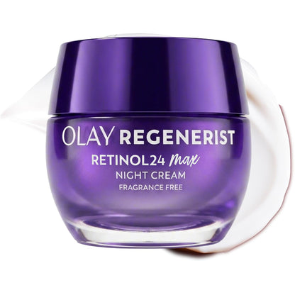 Retinol Night Cream for Women, MAX, Anti-Aging Face Mousturizer, Fragrance-Free, Non Greasy - Anti-Wrinkle, Smooth Fine Lines, Hydrating Skin Care - Triple Collagen Cream, Niacinamide, 1.7Oz
