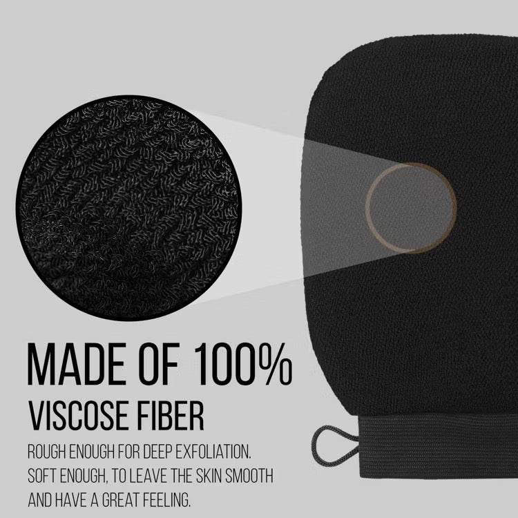 Original Premium Exfoliating Mitt for Body 2Pc, Body Scrubber Shower & Bath | Traditional Body Scrub Glove, Kessa Korean Washcloth for Self-Tan Removal & Keratosis Pilaris, Body Exfoliator - 100% Vegan