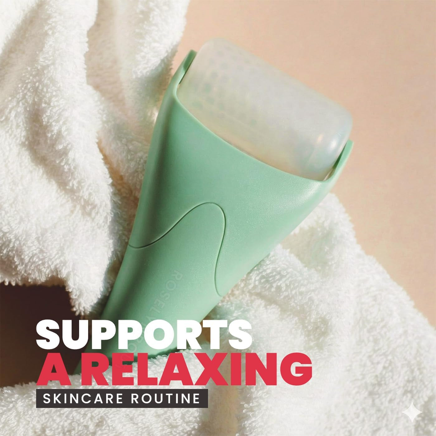 Gua Sha Facial Tools & Ice Roller for Face (Green) | Wrinkles Fine Lines Puffiness Massager Facial Self Care Gifts for Men Women