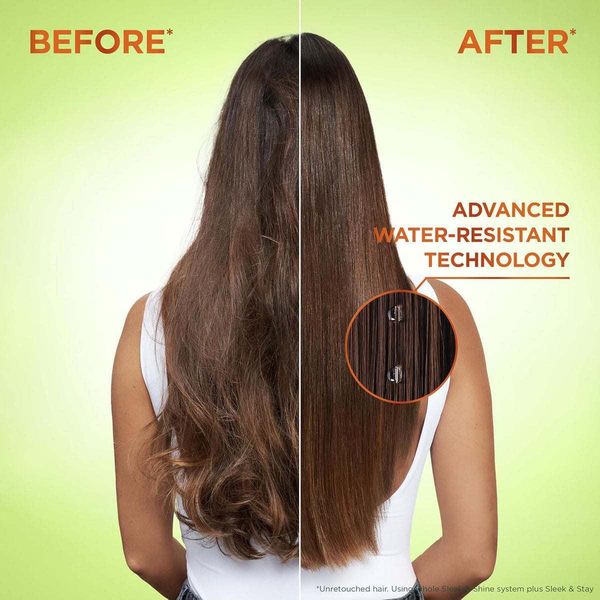 Garnier Fructis Sleek & Shine Shampoo and Conditioner Set for Dry, Frizzy Hair, up to 72 Hours of Frizz Control, Smooths Flyaways & Boosts Shine, 22 + 21 Fl Oz (Packaging May Vary)
