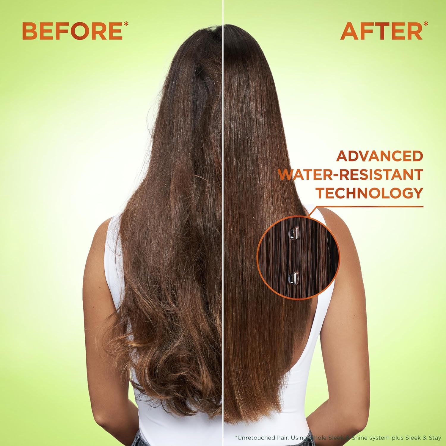 Garnier Fructis Sleek & Shine Shampoo and Conditioner Set for Dry, Frizzy Hair, up to 72 Hours of Frizz Control, Smooths Flyaways & Boosts Shine, 22 + 21 Fl Oz (Packaging May Vary)