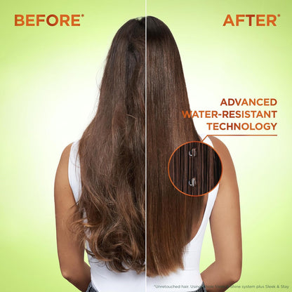 Garnier Fructis Sleek & Shine Shampoo and Conditioner Set for Dry, Frizzy Hair, up to 72 Hours of Frizz Control, Smooths Flyaways & Boosts Shine, 22 + 21 Fl Oz (Packaging May Vary)